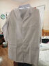 元棉长袖白大褂 松紧袖口四季标准款 男女学生实验室工作服可定制 3XL码 实拍图
