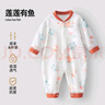 贝肽斯婴儿衣服春夏季长袖连体衣纯棉新生儿哈衣男女宝宝初春装睡衣 实拍图