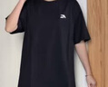 安踏（ANTA）针织短袖t恤 男女同款2025夏季情侣款休闲套头打底衫上衣 基础黑-6 M 实拍图