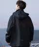 Wassup Sohot冲锋衣男女春秋季户外夹克潮牌防风情侣外套 黑色 2XL 实拍图