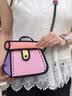 JumpFromPaper生日礼物蛋糕包二次元2D漫画手提包斜挎包女款单肩包女包2026新款 粉红 实拍图