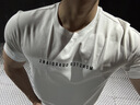 Monster Guardians 健身短袖男 修身夏季运动t恤健身跑步训练上衣潮流简约基础圆领t White 极地  L (冰感舒爽) 实拍图