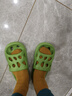 洁丽雅浴室拖鞋男夏季室内家居洗澡卫生间漏水静音防滑防臭凉拖男士家用 绿色 42-43 【标准码】 实拍图