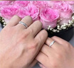 炙真银楼月光恋人银情侣戒指男女一对戒活口生日礼物结婚纪念日送女友老婆 京速达【月光恋人】夜光情侣对戒 实拍图