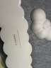 SANWA SUPPLY 云朵键盘腕托 女生鼠标手枕三件套 附杯垫 防滑底 可水洗 记忆棉 PU皮 珍珠白 实拍图
