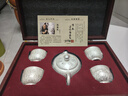 讲茗堂鎏999银茶具整套装百福陶瓷新年送礼品物长辈领导高档退休实用 百福银套装-次日达-5头 实拍图