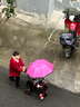 星孩儿童三轮车1-3-2-6岁大号宝宝婴儿手推车脚踏自行车幼儿园童车 高配彩轮+推把 红色 实拍图