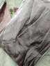 珂尔妮韩版中年女士睡衣女夏冰丝短袖薄款夏天绸缎可外穿家居服夏季套装 2025新A款图灰 2XL （建议体重120-145斤 实拍图