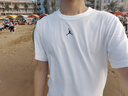 Jordan男子乔丹 速干透气 纯色休闲 短袖T恤FN5830-100白色XL 实拍图