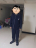 佳布优品春秋季纯棉睡衣男加肥加大码长袖宽松胖子家居服300斤肥佬特大号 深蓝色 3XL （建议180-220斤） 实拍图