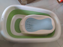 孕味妈咪婴儿洗澡盆洗澡神器 新生儿大号可折叠宝宝浴盆 可坐可躺兔子款 【加大加厚】单盆+礼包丨清新绿 实拍图