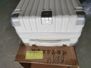 亿煊行李箱次日达小型可登机拉杆旅行箱结实耐用学生大容量拉链密码箱 白色 【升级加厚】轻音万向轮 20英寸 （便携挂钩+USB+水杯架） 实拍图