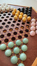御圣 跳棋玻璃珠跳跳棋木质跳棋盘早教启蒙亲子益智游戏桌游儿童礼物 特大号六角型跳棋【宝石珠套装】 实拍图