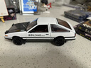 中精质造AE86头文字D合金模型车 藤原豆腐店模型车回力玩具车仿真汽车模型 AE86黑盖加大号多功能版【1/24】 实拍图
