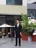 报喜鸟西服套装男装【吴磊明星同款】ONE系列商务羊毛抗皱易打理西装 黑色 50 A(180/100) /请备注腰围或裤子 实拍图