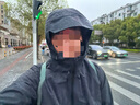 迪卡侬硬壳冲锋衣男女户外休闲登山徒步防风防水夹克风衣MH500外套 男款-曜石黑 2XL 实拍图