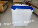 扬子迷你双桶洗衣机家用小型双缸半全自动婴儿童洗脱一体带钢桶甩脱干老式传统洗衣机老人方便使用便携 标准款【洗涤+脱水】 实拍图