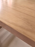 旺家星北欧实木大书桌简约现代客厅长条桌椅组合休闲区多人学习桌工作台 长桌：160*70*75板厚5cm【全实木 实拍图