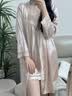 LAUREN VICTORIA重磅真丝睡衣女100%桑蚕丝性感女睡衣睡裙高级感 2052蕾丝两件套香槟色（礼盒） L （100-120） 实拍图