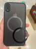 孜泰 适用苹果XR手机壳iphoneXR保护套MagSafe磁吸充电全包防摔磨砂壳【磨砂磁吸】黑色 实拍图