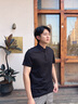 劲霸男装男士polo衫男纯色时尚休闲百搭多彩夏季短袖|FTBG2381 黑色 L 实拍图