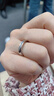 中国黄金钻石足银情侣戒指一对男女求婚钻戒生日礼物送女友老婆结婚纪念日 交织情侣对戒璀璨钻石【京速达】 实拍图