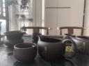 千丝家 家用紫砂功夫茶具套装整套陶瓷茶壶茶杯茶道礼品茶具套装 10头禅道紫砂茶壶 实拍图