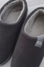 回力纯色全包棉鞋情侣室内外防滑保暖棉拖鞋HL0233灰色42-43码 实拍图