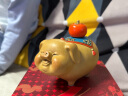 猪摆件送女友礼物桌面玄关摆件家居电视柜摆件装饰品铜猪摆件礼物 诸事大吉 晒单实拍图