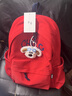 匡睿书包初中学生日系复古大容量休闲高中大学生双肩包轻便高颜值背包 红色（带飞行员狗狗挂件） 实拍图
