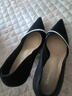 达芙妮超高跟鞋女尖头浅口细跟时尚优雅增高气质女鞋宴会鞋 黑色 39  实拍图