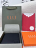 ELLE HOMME法国品牌男士真皮钱包男短款高档钱夹商务夹生日礼物送男友老公 心想事【橙】8601505-1横款 实拍图