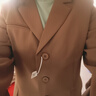 伊娅莎小西装外套女士气质短款小个子正装休闲修身显瘦今年流行西服上衣 咖啡色常规【三粒扣】 XL 推荐115-125斤 实拍图