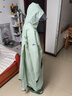 备美儿童雨衣连体男童女孩全身防水小学生上学专用幼儿园带书包位雨披 山野绿【升级拉链+送手提袋】 5XL 1件 （155-175cm） 实拍图