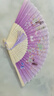 得印(befon)扇子古风折扇中国风小扇子儿童折叠扇古典扇子舞蹈女生拍照送人生日礼物一笑扇紫色2843 实拍图