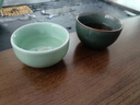 【采销推荐】德化哥窑安福品茗杯主人杯个人品茗杯喝茶高档礼盒 哥窑侧把安福品茗杯 实拍图