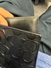 蔻驰（COACH）【品牌直供】男士短款折叠钱包卡包黑色皮革CR957BLK 实拍图
