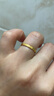 中国黄金（CHINA GOLD）足金戒指女碎碎冰戒指黄金固口素圈指环520情人节礼物送女友老婆 碎碎冰戒指 圈号12 1g 实拍图