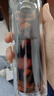 希诺双层玻璃杯家用办公水杯女高颜值过滤泡茶杯子XN-9505桃红 220mL 实拍图