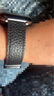 炫戴适用苹果S11手表S10表带s9真皮apple iWatchs8/7/6/5荔枝纹磁吸se3秋冬商务ultra3高级42/46mm女款 磁吸扣皮带-黑色 适用：44/45/49/46mm表盘 实拍图