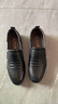 老人头男鞋2025秋冬季新款真皮透气休闲皮鞋男轻便一脚蹬驾车鞋男 单鞋款-黑色 40 实拍图