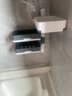 璐妲【升级三层款】肥皂盒免打孔可旋转壁挂香皂盒单层双层三层沥水卫生间浴室置物架 白灰两色混搭 三层可旋转【带俩个无痕贴】 实拍图