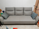 林氏家居现代简约科技布艺沙发客厅小户型家具【黛青色】S098-A四人位 实拍图