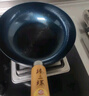 臻三环铁锅章丘炒锅小铁锅无涂层不易粘锅炒菜锅平底煎锅古斗礼盒装 铁把古斗 28cm 实拍图
