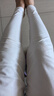 【精梳纯棉】精梳纯棉秋衣秋裤女士单裤全棉保暖内衣女冬季打底 女士单裤-珍珠白2019-2 L女100-120斤 实拍图