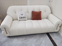 冬熊棉花糖真皮沙发法式奶油风客厅小户型轻奢白色钢琴键云朵沙发 【三人位2.2米】 生态皮【豪华版】乳胶+4CM紫罗兰 实拍图