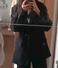 乐卡利西装外套男女韩版宽松小西服春秋小个子面试答辩通勤工作长袖上衣 韩系西装外套【黑L 120斤内】 实拍图