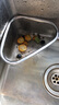 肆月三角沥水篮水槽沥水架厨房不锈钢置物架水池剩菜沥水网过滤 小号+大号（过滤茶叶/厨余垃圾） 过滤神器 实拍图