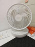 amadana桌面3D空气循环扇磁吸式全功能遥控电风扇清新空气节能左右上下全自动摆头日系机身设计A-FC013DR 富士白 实拍图