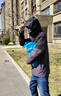 361度【山河衣】男女同款冬季新款加绒三合一防水冲锋衣户外登山服 云母灰 XL 实拍图